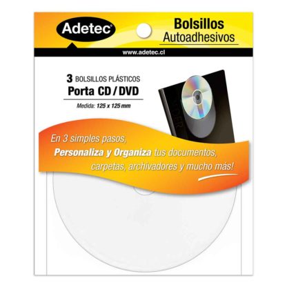 BOLSILLO PLASTICO AUTOADHESIVO CD